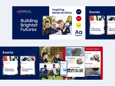 Leeming School Stylescape moodboard style styleguide stylescape web web design