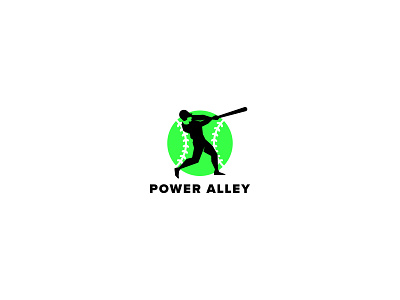 Power Alley Logo Design baseball branding identity logo pictorialmark softball sportlogo sports