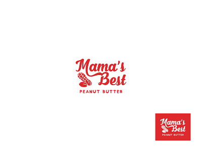 Peanut Butter Logo - Mama's Best branding business combination identity lettermark logo peanut peanut butter wordmark