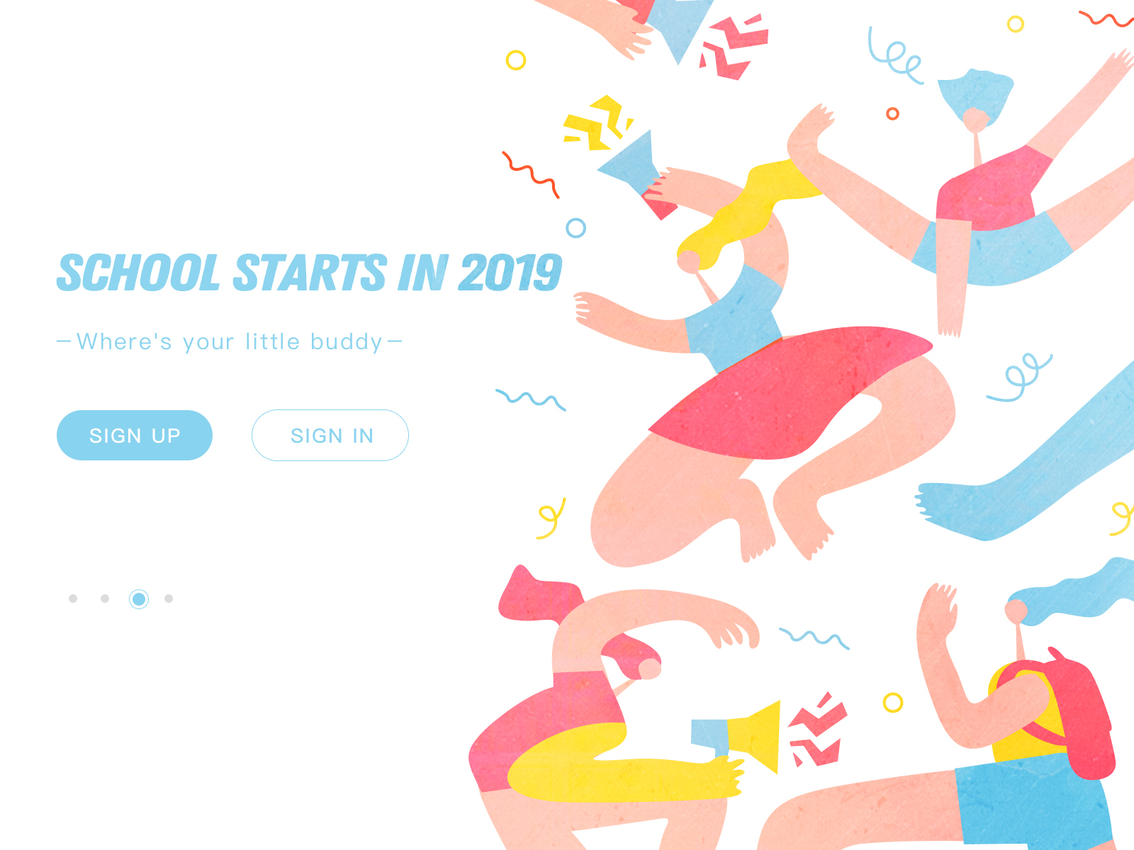 School Starts In 2019 ui 插图 设计