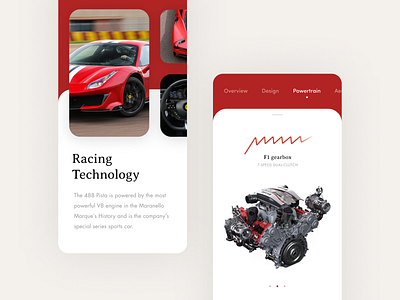 488 Pista 488 card cars ferrari ios iphone x racing typography