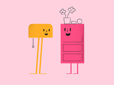 Exploration for IKEA characters furniture ikea illustration