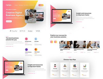 Digital business agency website agency branding business design figma graphic design illustration logo marketing product design ui ux