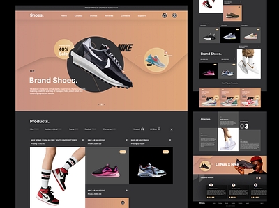 Shoe ordering website branding design figma graphic design illustration logo product design shoe shoe website ui ux