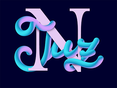 3D lettering 3d lettering letters script type typography written