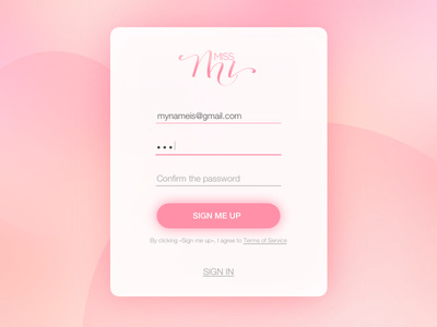 Daily UI #001 — Sign up form