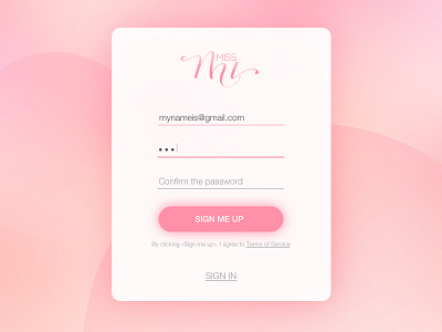 Daily UI #001 — Sign up form