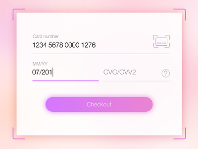 Daily UI #002 — Credit Card Checkout