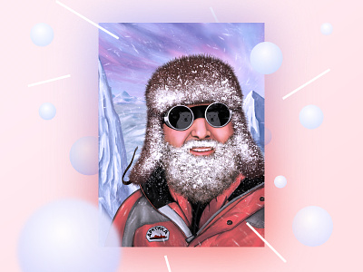 Polar Explorer adobe photoshop arctic art cover digital art illustration photoshop art snowing winter