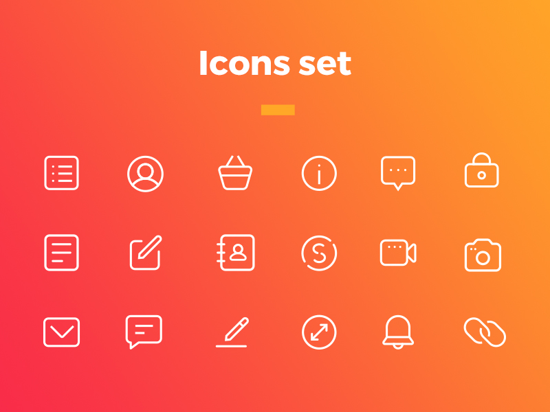 split icon set by Kamila Figura for iteo on Dribbble