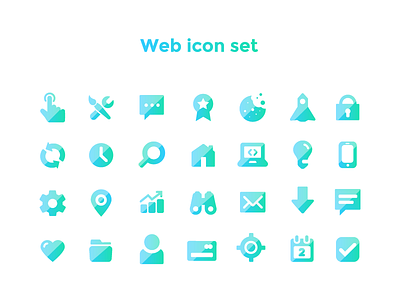 Web icon set