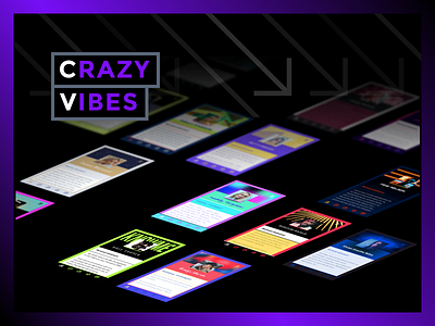 CV - Crazy Vibes app career colourful custom cv gradient icons ios profile resume theme vivid