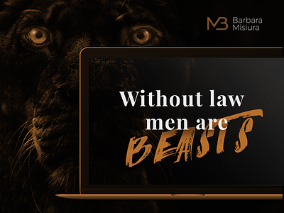 MB Law Intro animation elegant gold homepage law lawyer logo mobile mockup onepage presentation website