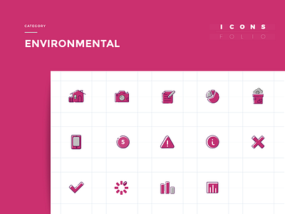 IconsFolio | Environmental app design flat geometric home icon icons iteo pollution smog vector