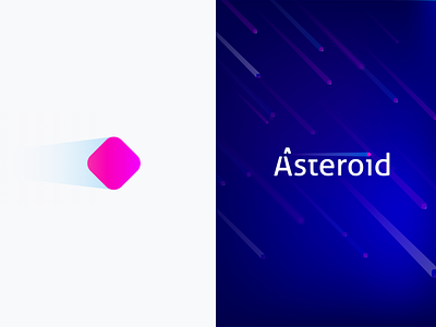 Logofolio | Asteroid asteroid branding colors flat id iteo logo meteor vector