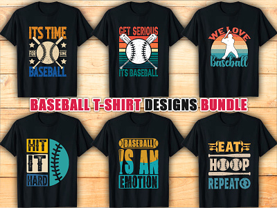 Baseball T-shirt Design Bundle
