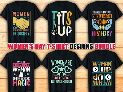 Women's Day T-shirt Design Bundle female tshirt women womenday