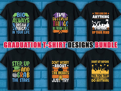 Graduation T-shirt Design Bundle graduation graphic design tshirt