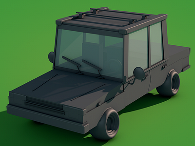 low poly Car 3d cartoon cinema4d digitalart graphic isometric low lowpoly motiondesigh poly render