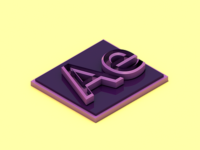 After effects aftereffects cinema4d graphics isometric logo render