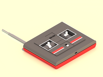 Gamepad after effects c4d cartoony cinema4d isometric lowpoly render