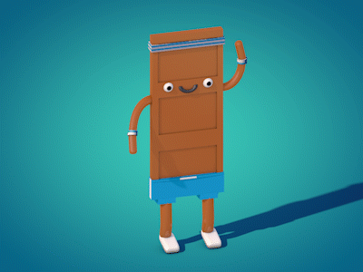 Fitness Chocolate animation c4d character chocolate cinema4d render rigging