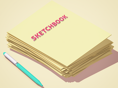 Sketchbook cartoony cinema4d design isometric lowpoly modelling render sketchbook street art vfx