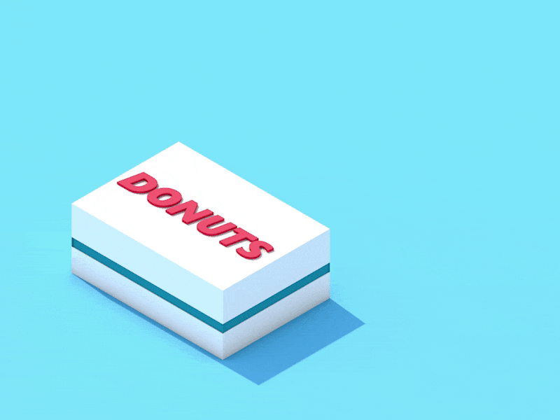 Donuts with Coffee animation cinema4d digitalart graphicdesign illustration isometric lowpoly motiondesign motiongraphics render