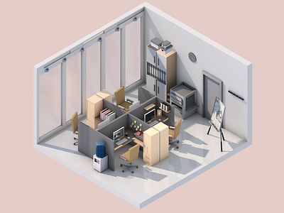 Dream Place c4d cartoon cartoony cinema4d design digitalart graphic illustration isometric lowpoly render