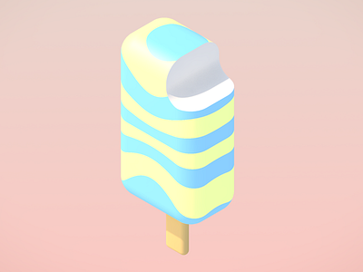 Isometric Ice Cream animation c4d cartoon cinema4d design digitalart graphic illustration isometric lowpoly modelling motiondesigh motiondesign render