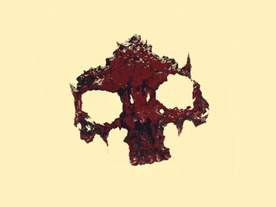 Meta Skull 3d cinema 4d metaball photoshop skull wip