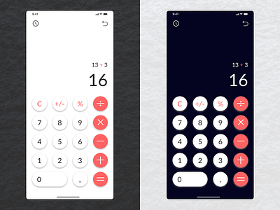 Daily UI Challenge | Day 04 app calculator calculator app calculator design calculator ui dailyui dailyuichallenge dark design figma ios app mobile ui ui ux white