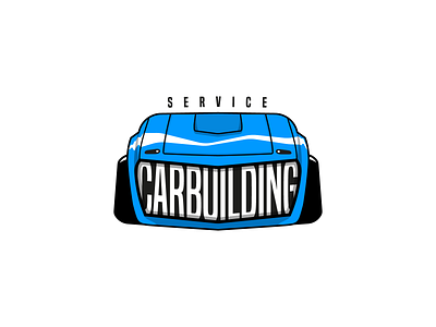 CARBUILDING – Car Service & Life Style Logo Design car design flat logo minimal vector
