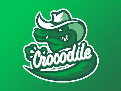 Crocodile crocodile hat mascot