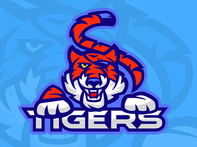 Tigers cat mascot tigers