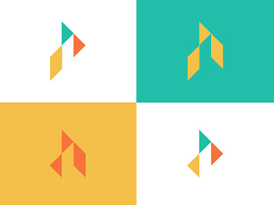 Abstract Mark geo logo mark triangle