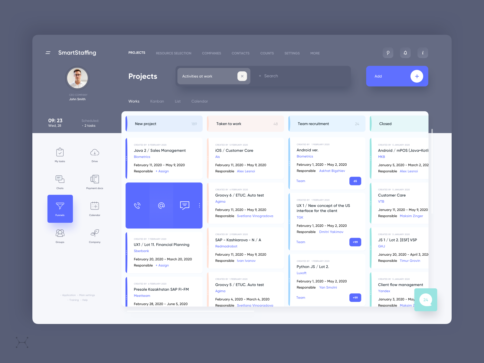 SmartStaffing by Digital Habits on Dribbble