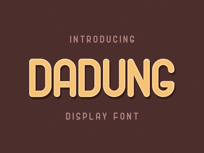 Dadung Font abc cursive design display font font display illustration logo sans serif serif