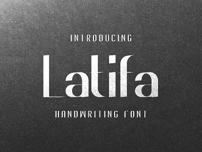 Latifa handwriting Font