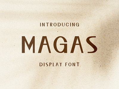 Magas Display Font