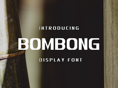 Bombong Display Font