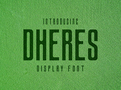 Dheres Display Font abc cursive design display font font display illustration logo sans serif serif