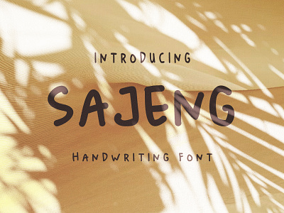 Sajeng Handwriting Font