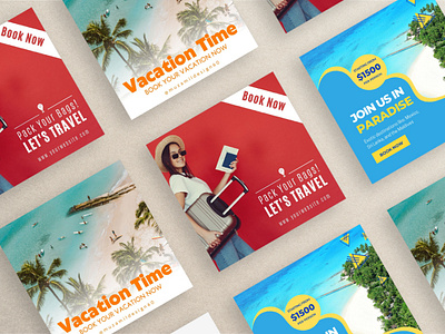 Social Media Post Design for Travel & Vacation