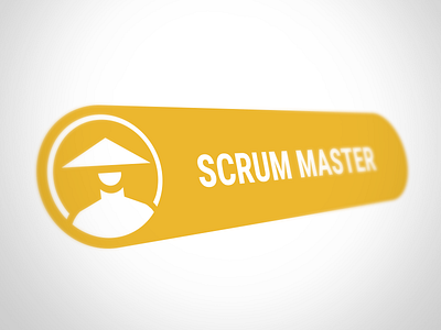 Scrum Master agile button hat icon japan master minimalism ninja orange role scrum sprint