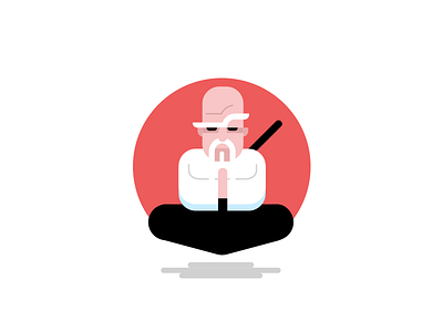 The Scrum Master agile character development illustration japan master meditation ninja role scrum vector zen