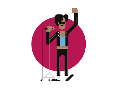 Daily Meeting Jr. agile band character fancy flat glam illustration performer rock scrum singer style
