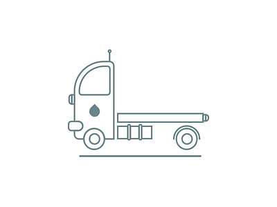 Line Truck Co. Ltd. agile drop flat illustration line linear project ride road scrum transport truck