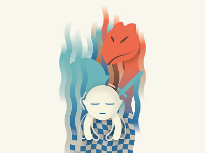 RMD - illustration dragon dream fight illustration sleep