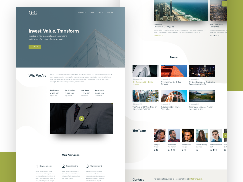 Company Landing Page by Mulya Gunawan on Dribbble